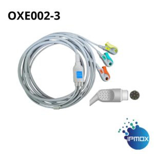 Cabo de ECG IPMOX 3 vias modelo OXE002-3 compatível com tecnologia PHILIPS